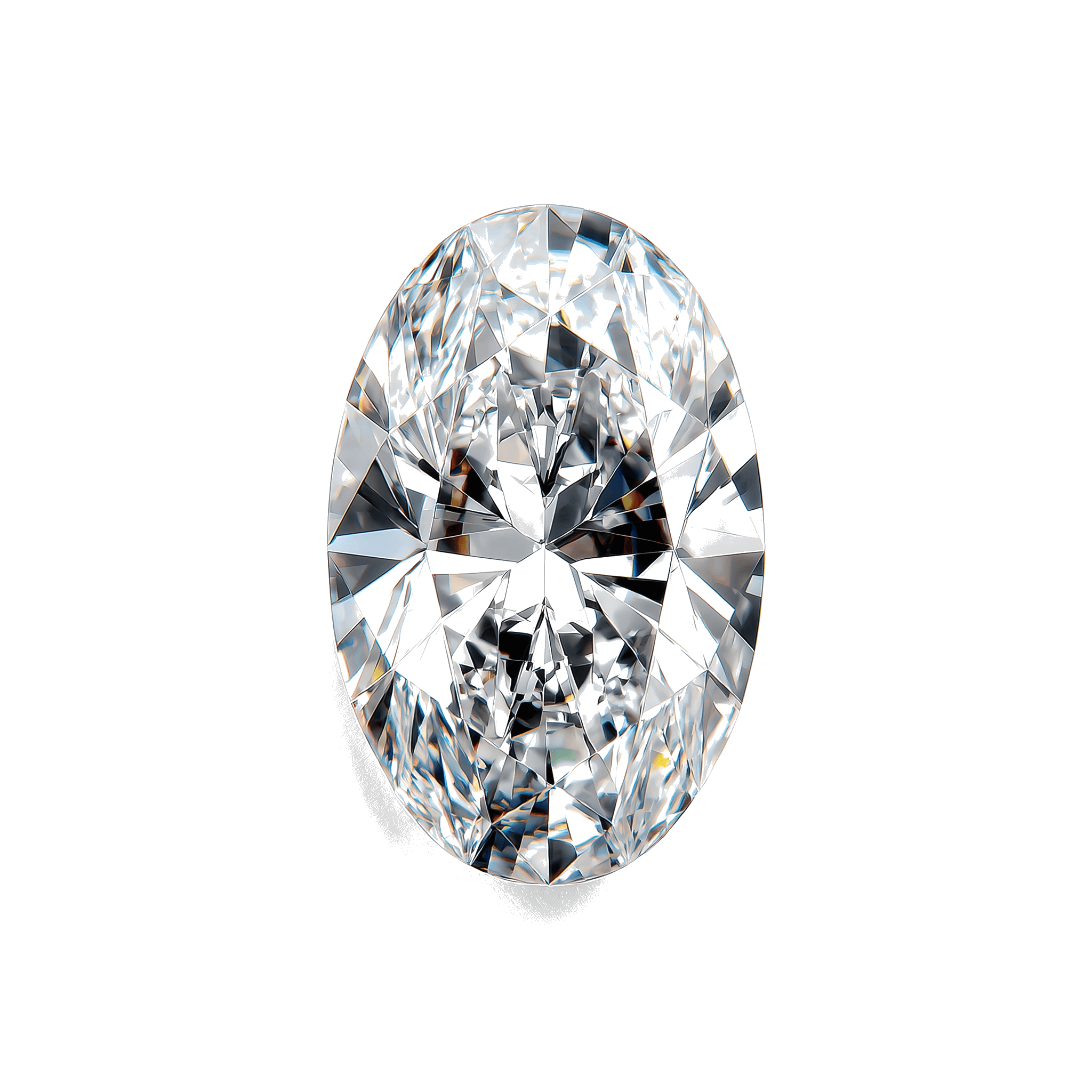 Oval cut diamond